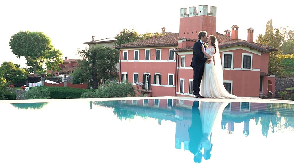 Agriturismo i Cedri wedding video in Lucca Tuscany. The view from the pool of Agriturismo I Cedri.