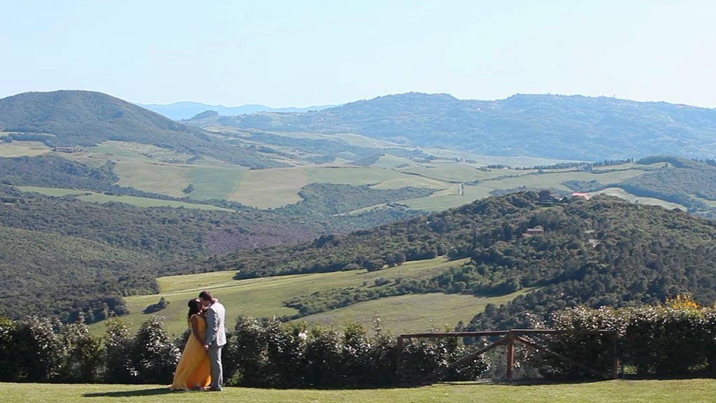 Tenuta Quadrifoglio wedding: The beautiful landscape of the Tuscan countryside from Tenuta Quadrifoglio.