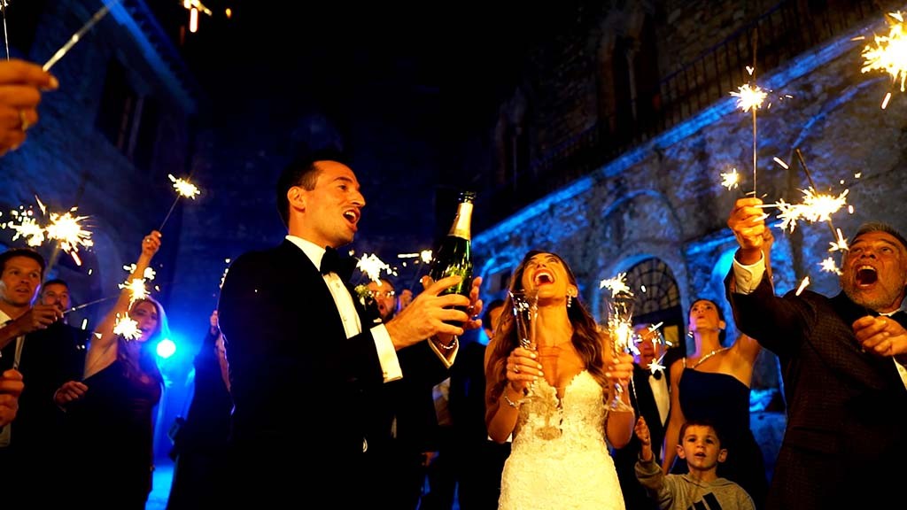Castello di Celsa wedding - The glittering party